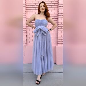 Hutch Lavender Strapless Bow Dress